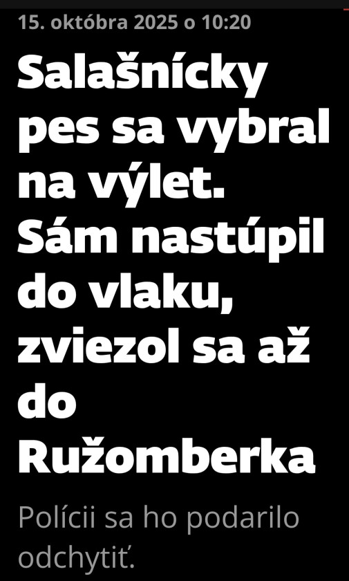 Salase vo Velkej Fatre vitaju cestujucich